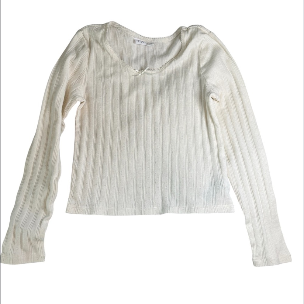 GAP Kids Ivory Long Sleeve Tee – Size L (10)